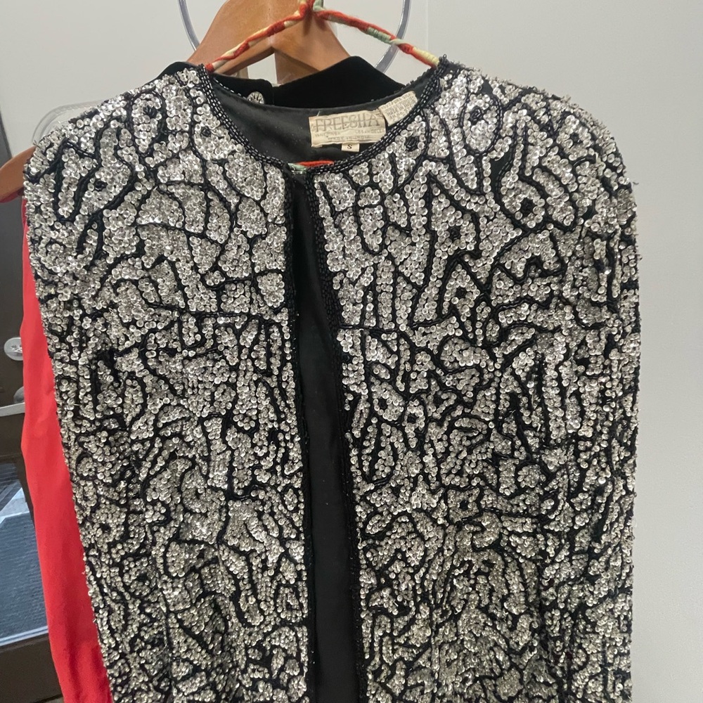 Vintage Sequin Embellished Jacket